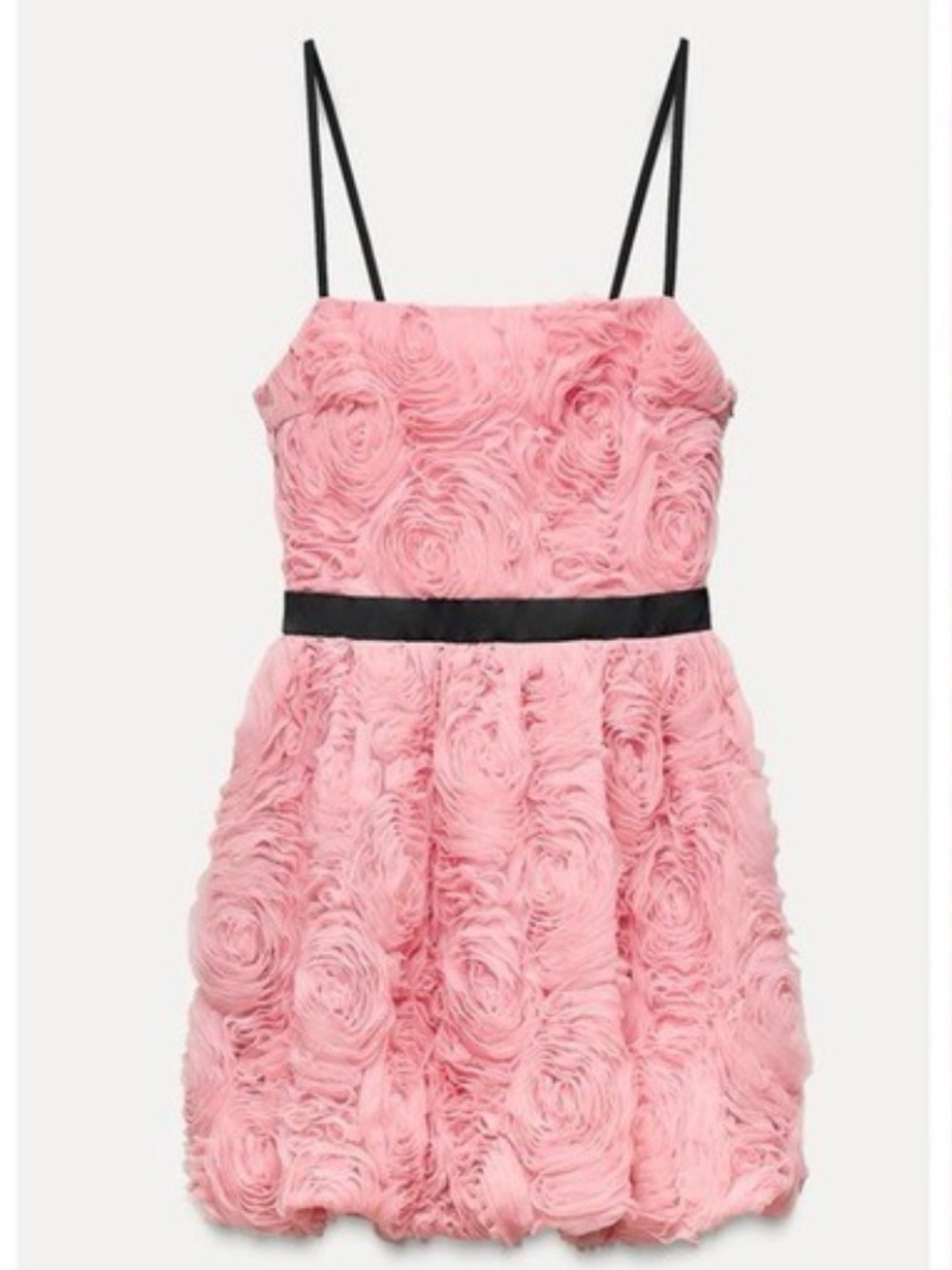ZARA Pink Rosette Dress